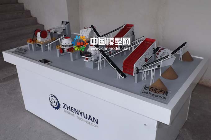 砂石生產線模型，碎石生產線模型