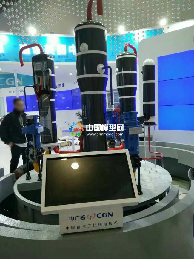 中國自主三代核電技術模型，突破核電裝備的自主化