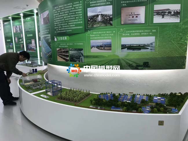裝配式日光大棚及規?；B殖基地沙盤模型