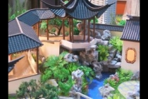 園林古建模型，天壇模型，木制古建模型