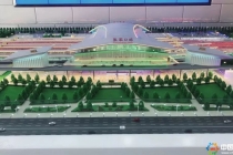 通過沙盤模型看京張高鐵線工程，預計2019年底建成通車
