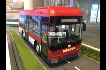 氫燃料電池公交車模型，氫能源大巴車模型